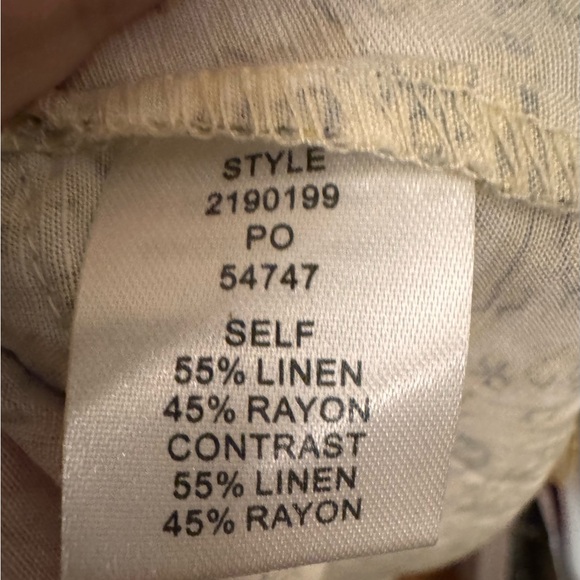 Anthropologie Current Air Sleeveless Linen Floral Midi Dress Cottagecore Boho M - Picture 9 of 9